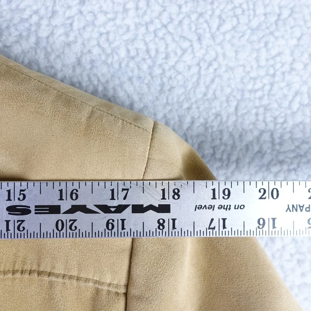 Circle S Dallas Texas Mens Tan Faux‎ Suede Western Blazer Sport Coat 40R